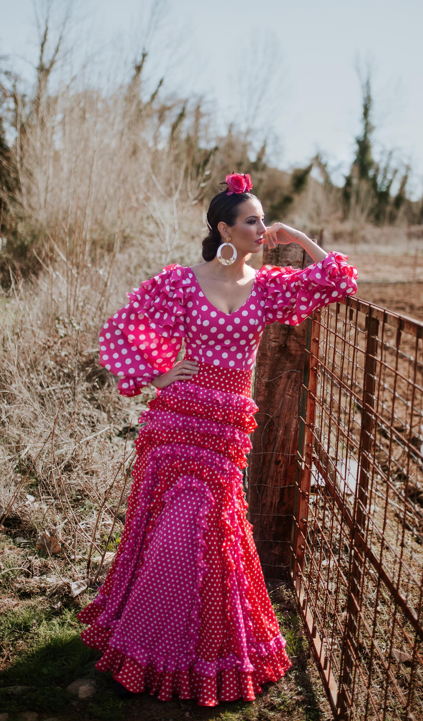 Flamenco Kleid Arcoiris